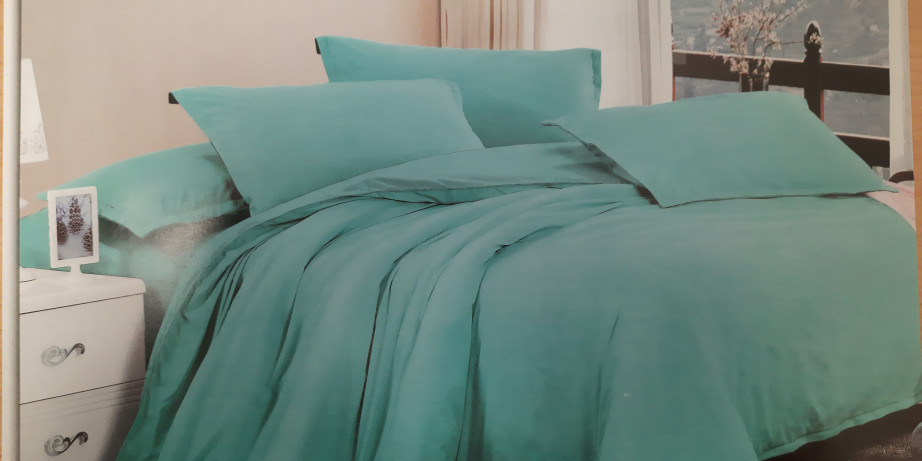 2950 din za posteljinu za bračni krevet - jednobojni dezen - 100% pamuk (čaršaf, navlaka za jorgan, 2 jastučnice)!
