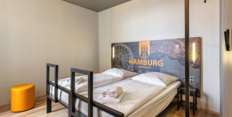 9450 din za noćenje sa doručkom za dvoje odraslih u standardnoj 1/2 sobi + dvoje dece u jednom od A&O hotela u Hamburgu!
