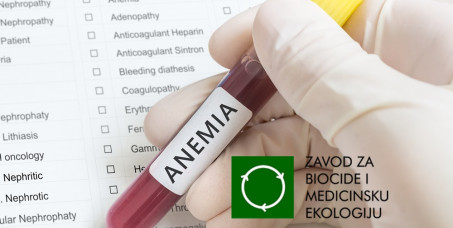 3500 din za panel analiza za anemiju (KKS,serumsko gvožđe,TIBC i UIBC,Feritin i transferin,vitamin B12) u Zavodu za biocide i medicinsku ekologiju na Banovom brdu!
