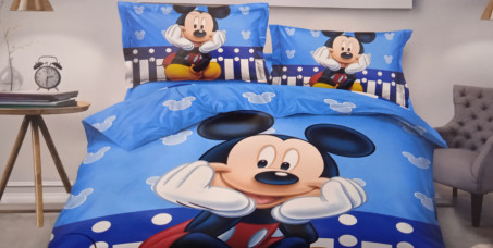 1990 din za pamučnu posteljinu za decu Mickey Mouse (navlaka, čaršav, jastučnica)!