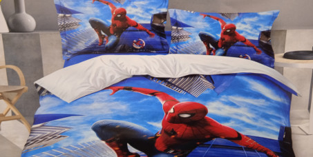 1990 din za pamučnu posteljinu za decu Spajdermen (navlaka, čaršav, jastučnica)!