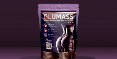 5400 din za jedno pakovanje GLUMASS (240g) dodatak ishrani za oblikovanje i negu gluteusa!