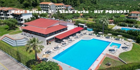 3200 din za ostvarivanje popusta na letovanje u junu - hotel Bellagio, Skala Furka (10 noćenja all inclusive)  od 727 evra!