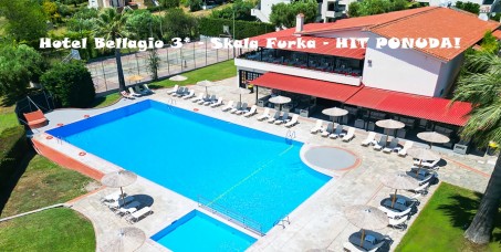 2900 din za popust na letovanje u hotelu Bellagio, Skala Furka (10 noćenja all inclusive)  od 665 evra! Termin od 19.09. do 29.09.