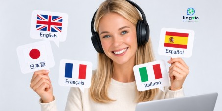 1420 din za kurs stranog jezika po izboru (engleski, &scaron;panski, nemački, francuski, italijanski, japanski) na platformi LINGZIO!